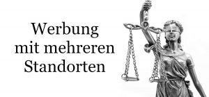 werbung mit einem Standort